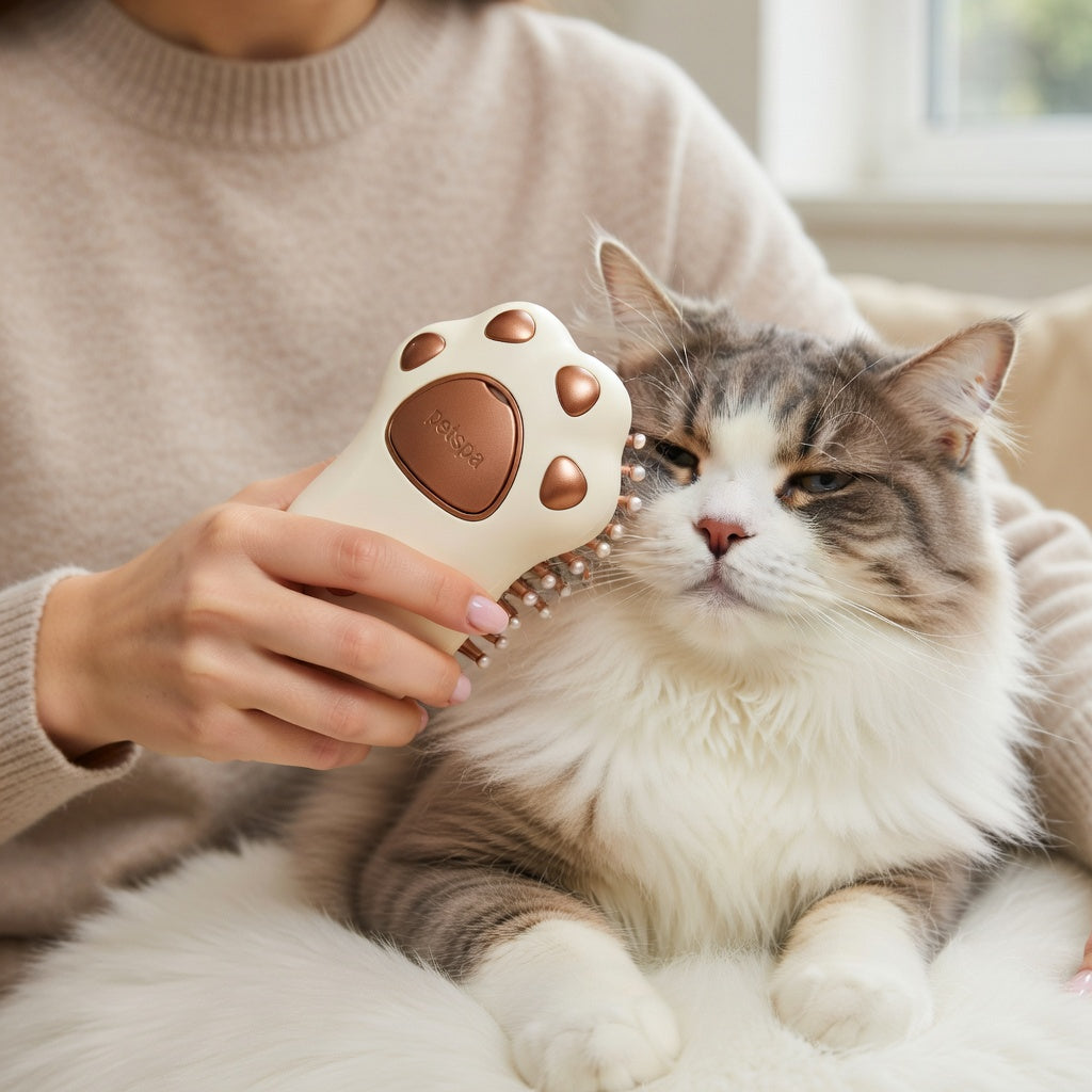 Pet Grooming Brush with Steam Technology